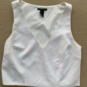 Forever 21 White Crop Top